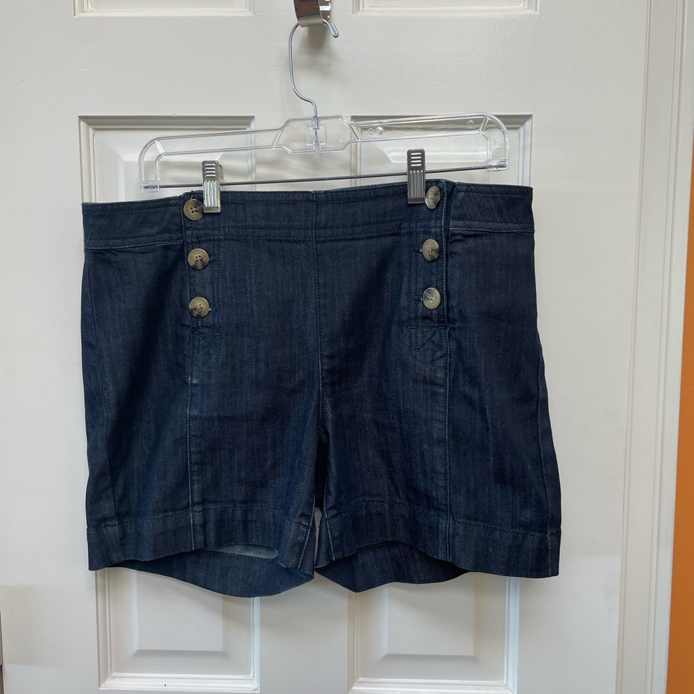 Level 99 Dark Blue Jean Shorts